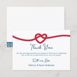 Die Bindung des Knotens Nautic Danke