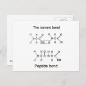 Die Bindung des Namens, Peptidbindung Postkarte (Vorne/Hinten)
