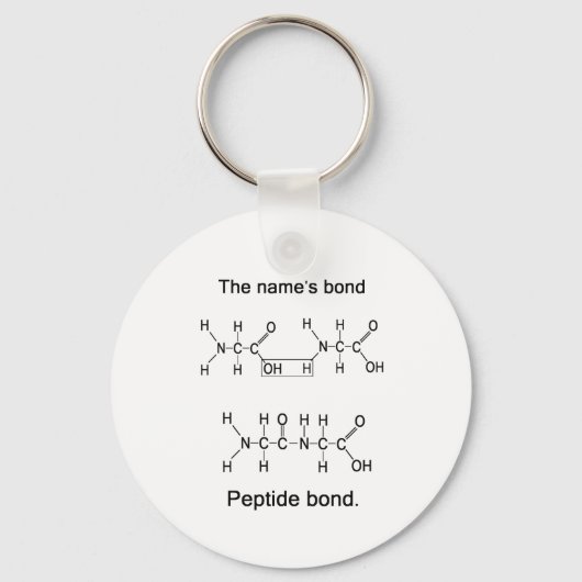 Die Bindung des Namens, Peptidbindung Schlüsselanhänger (Vorderseite)