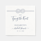 Die Bindung des nicht-autischen Brautparty Serviette (Vorderseite)