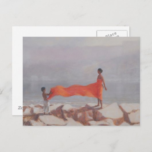 Die Bindung eines Sari Indien 2012 Postkarte (Vorne/Hinten)