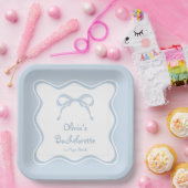 Die Bindung von etwas Blauem Junggeselinnen-Abschi Pappteller (Party)