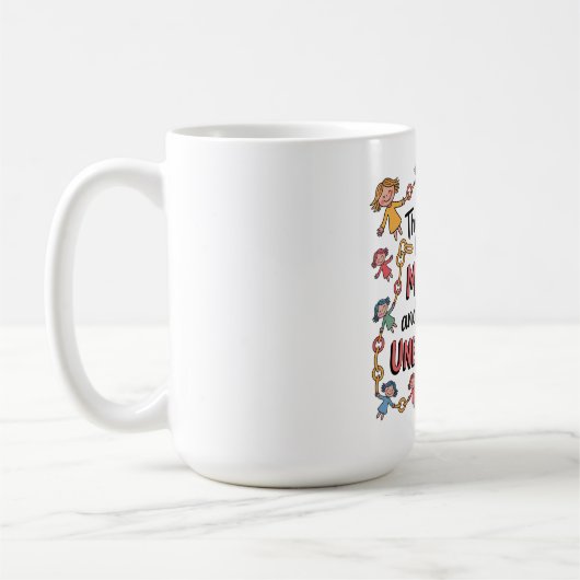 Die Bindung zwischen Mutter und Kind ist unzerbrec Kaffeetasse (Links)