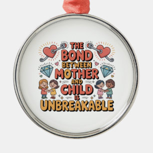 Die Bindung zwischen Mutter und Kind ist unzerbrec Ornament Aus Metall