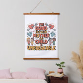 Die Bindung zwischen Mutter und Kind ist unzerbrec Wandteppich Mit Holzrahmen (Schlafzimmer)