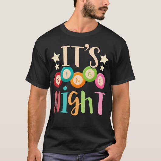 Die Bingo Night Bingo Player Gift Gambling Lotteri T-Shirt (Vorderseite)