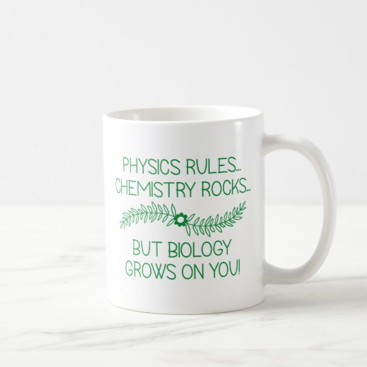 Die Biologie wächst auf uns Kaffeetasse (Rechts)