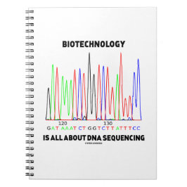 Die Biotechnologie dreht sich alles um die DNA-Seq Notizblock