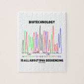 Die Biotechnologie dreht sich alles um die DNA-Seq Puzzle (Vertikal)