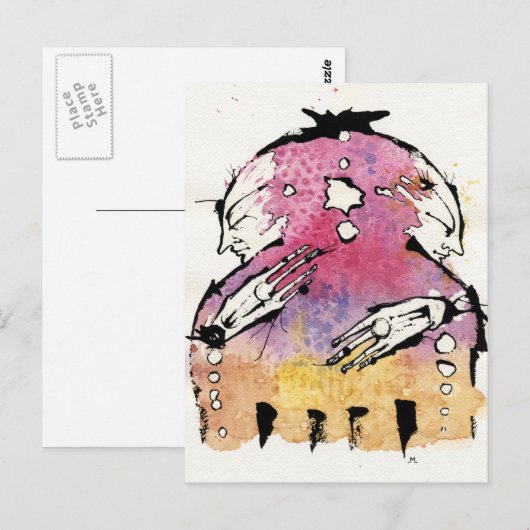 die bipolare postkarte (Vorne/Hinten)