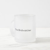Die Birdwatcher siamesische Katzen-mattierte Tasse (Vorderseite Links)