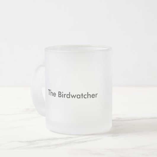 Die Birdwatcher siamesische Katzen-mattierte Tasse (Vorderseite Links)