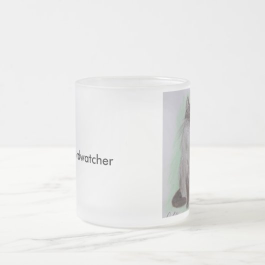 Die Birdwatcher siamesische Katzen-mattierte Tasse (Mittel)