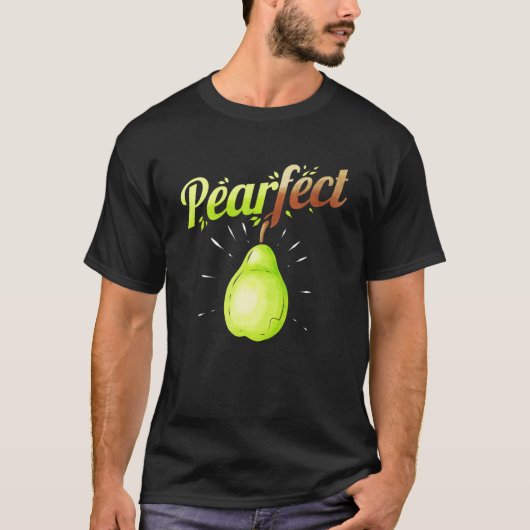 Die Birne ist für Vitamine vegetarisch und V T-Shirt (Vorderseite)