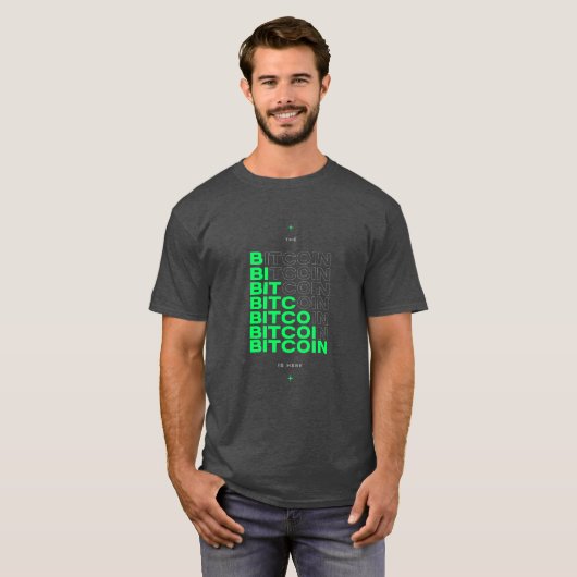 Die Bitcoin ist da T-Shirt (Vorne ganz)