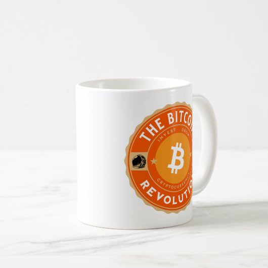 Die Bitcoin-Revolution Kaffeetasse (VorderseiteRechts)
