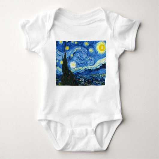 Die bitkoinische Nacht Baby Strampler (Vorderseite)