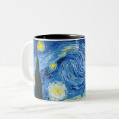 Die bitkoinische Nacht Zweifarbige Tasse (Vorderseite Links)