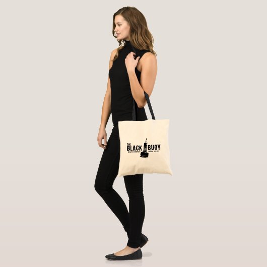 Die Black Buoy Tote Tasche (Vorderseite (Model))