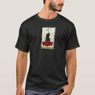 Die Black Cat Extra Major Arcana Tarot Karte T-Shirt