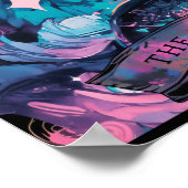 Die Black Cat Tarot Card Hexenmeisterin Poster (Ecke)