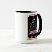 Die Black Cat Tarot Card Rosa Hexe Celestie Tasse (VorderseiteRechts)