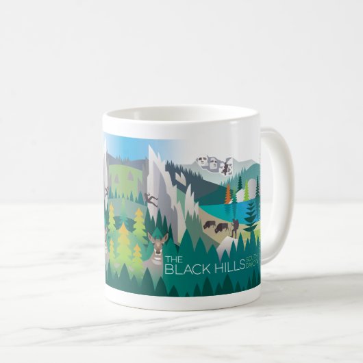 Die Black Hills 11oz oder 15oz Tasse (VorderseiteRechts)