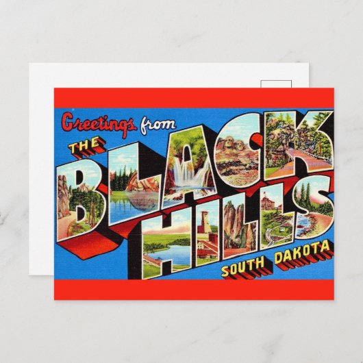 Die Black Hills Grußkarte Postkarte (Vorne/Hinten)
