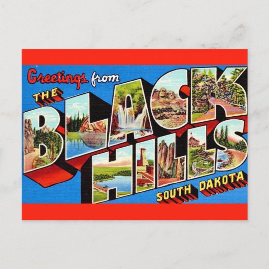 Die Black Hills Grußkarte Postkarte (Vorderseite)