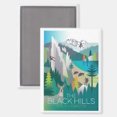 Die Black Hills, South Dakota Kühlschrank Magnet (Vorderseite/Rückseite)