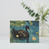 Die Black Swan Imitate Van Gogh Postkarte (Stehend Vorderseite)