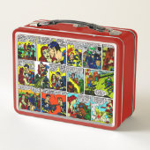 Die "Black Terror Lunchbox" der 1950er Jahre Metall Brotdose (Rückseite)