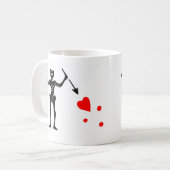 Die Blackbeard authentische Flagge Kaffeetasse (Vorderseite Links)