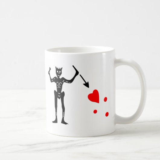 Die Blackbeard authentische Flagge Kaffeetasse (Rechts)