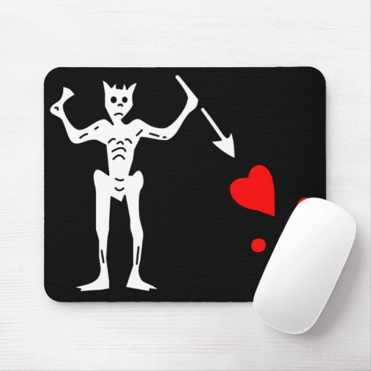 Die Blackbeard authentische Flagge Mousepad (Mit Mouse)