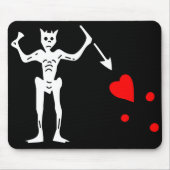 Die Blackbeard authentische Flagge Mousepad (Vorne)