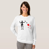 Die Blackbeard authentische Flagge T-Shirt (Vorne ganz)