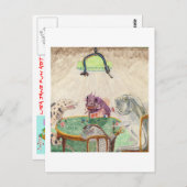 Die Blackjack-Spieler Postkarte (Vorne/Hinten)