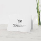 Die Blankokarte der Bald-Diva Dankeskarte (Rückseite)