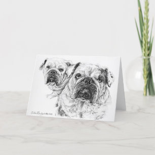 Die Blankokarte der Bald-Diva Dankeskarte