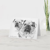 Die Blankokarte der Bald-Diva Dankeskarte (Vorderseite)