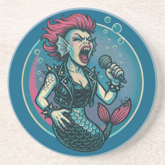 die blaring Siren Getränkeuntersetzer (Vorne)