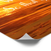 Die Blase der Lord Bible Verse Sonnenuntergang Pos Poster (Ecke)