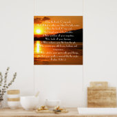 Die Blase der Lord Bible Verse Sonnenuntergang Pos Poster (Küche)