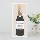 Die Blase des Neujahrs Einladung (Stehend Vorderseite)