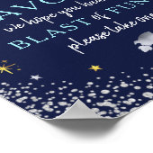 Die Blase des Spaß im Weltraum Galaxy liebt das Ge Poster (Ecke)