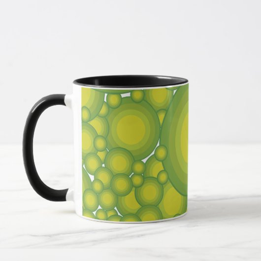 Die Blasen der Grüntöne Tasse (Links)