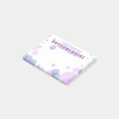 Die Blasen-Entwurfs-Post-Itanmerkungen des Post-it Klebezettel (angewinkelt)