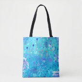 Die Blasenmaschine: Blaue abstrakte Kunst  Tasche (Vorderseite)