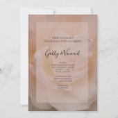 Die blass rosa rosa Blütenoptik-Party Einladung (Vorderseite)